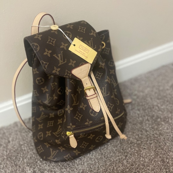 LOUIS VUITTON Montsouris NM Monogram Canvas Backpack Bag Brown - Picture 7 of 7
